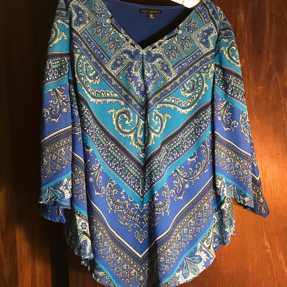Sare Michelle Poncho Style Summer Top